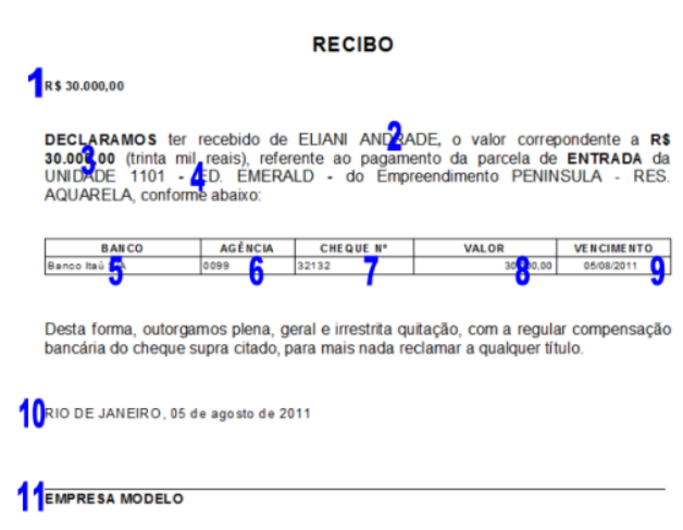 Recibo Pagamento Ato